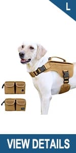 Tactical Dog Harness Service Vest for Medium Dogs Black M — product details