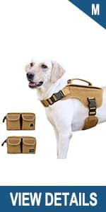 Tactical Dog Harness Service Vest for Medium Dogs Black M — product details