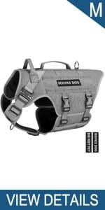 Tactical Dog Harness Service Vest for Medium Dogs Black M — product details