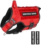 Tactical Dog Harness Service Vest for Medium Dogs Black M — collection imagery