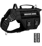 Tactical Dog Harness Service Vest for Medium Dogs Black M — collection imagery