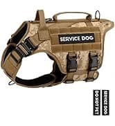 Tactical Dog Harness Service Vest for Medium Dogs Black M — collection imagery