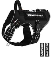 Tactical Dog Harness Service Vest for Medium Dogs Black M — collection imagery
