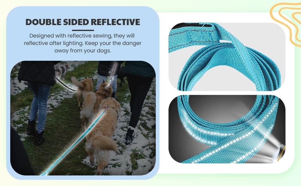 12 Pcs Double Sided Reflective Dog Leash — product details