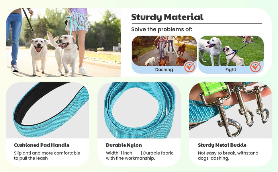 12 Pcs Double Sided Reflective Dog Leash — product details
