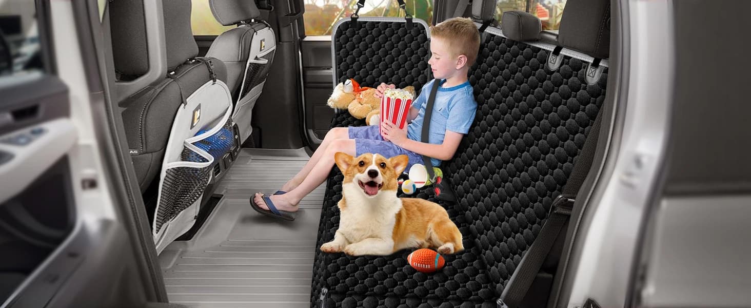 Dog Car Seat Cover for Back Seat — Waterproof Dog Hammock for Car — product details