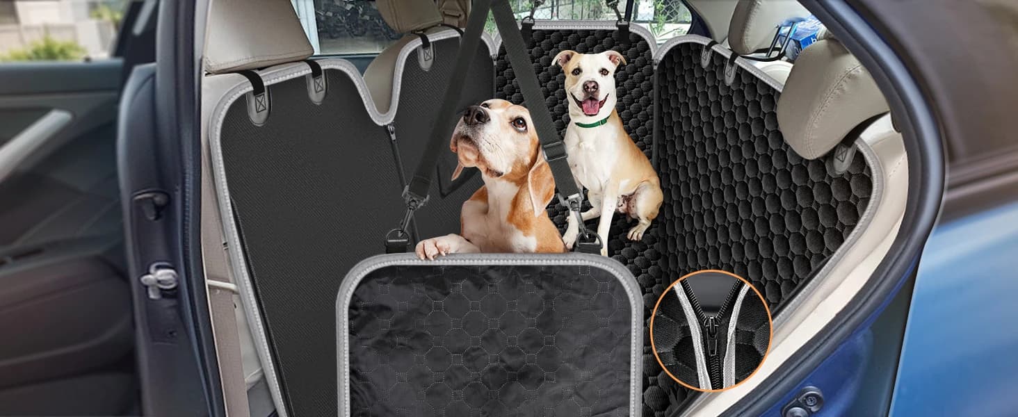 Dog Car Seat Cover for Back Seat — Waterproof Dog Hammock for Car — product details