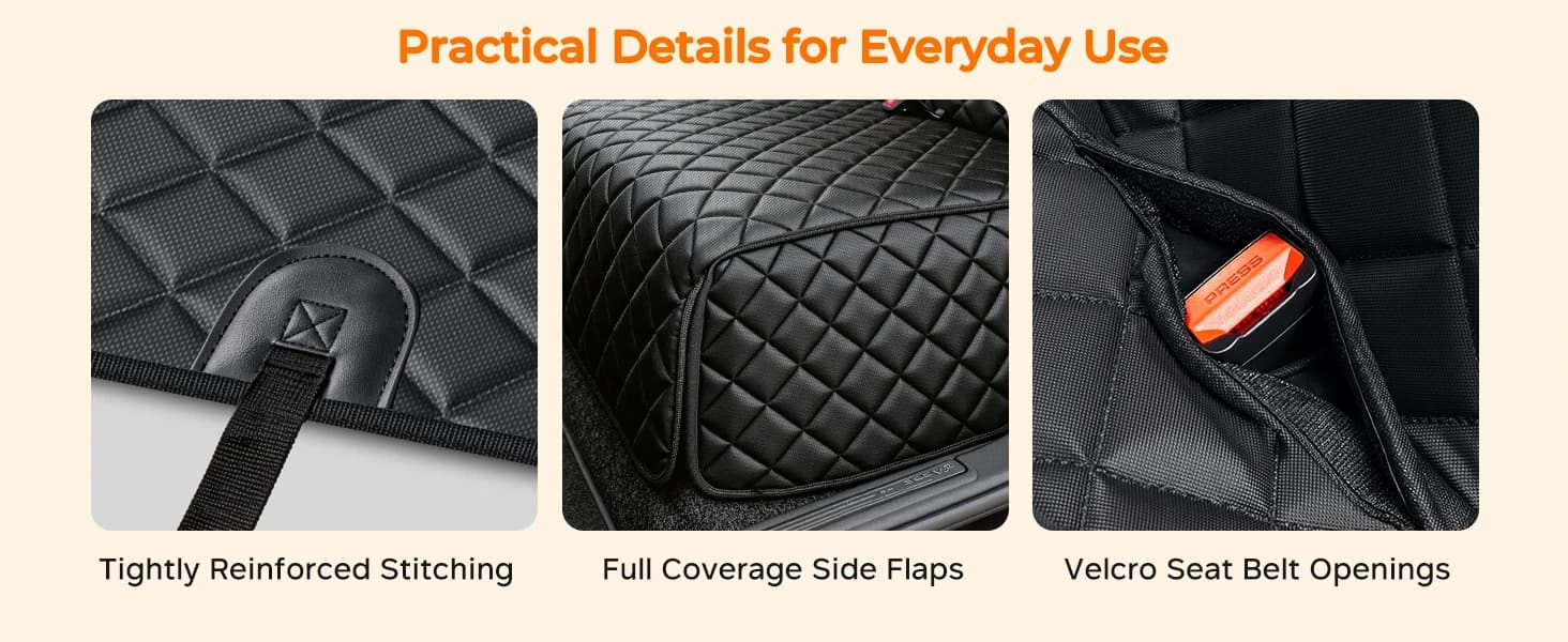 Dog Car Seat Cover for Back Seat — Waterproof Car Seat Protector — product details