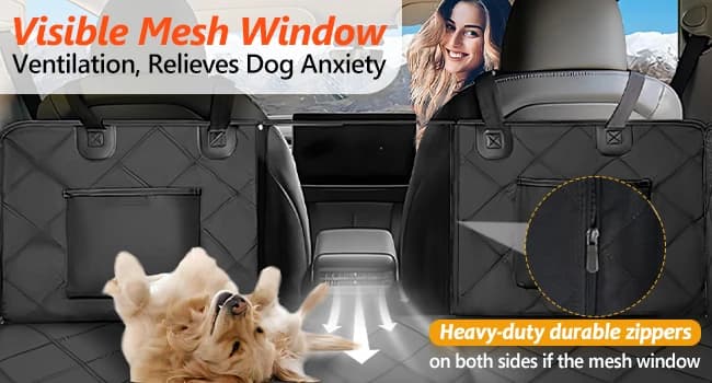 Hard Bottom Dog Car Seat Cover for Back Seat — Back Seat Extender — product details