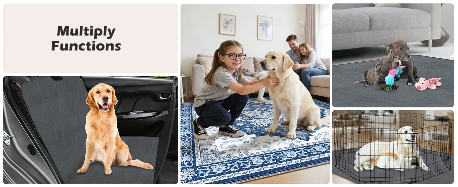 Washable Pee Pads for Dogs 72"x72" Reusable Dog Pads Extra Large Upgrade Non-Slip Dog Pee Pads Heavy Absorbency — product details