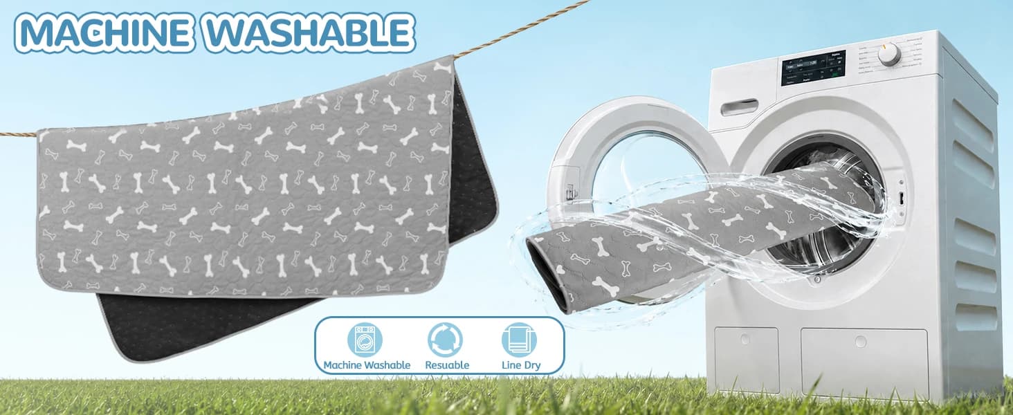 Washable Pee Pad for Dogs — 2 Pack Large Reusable Puppy Pads — product details