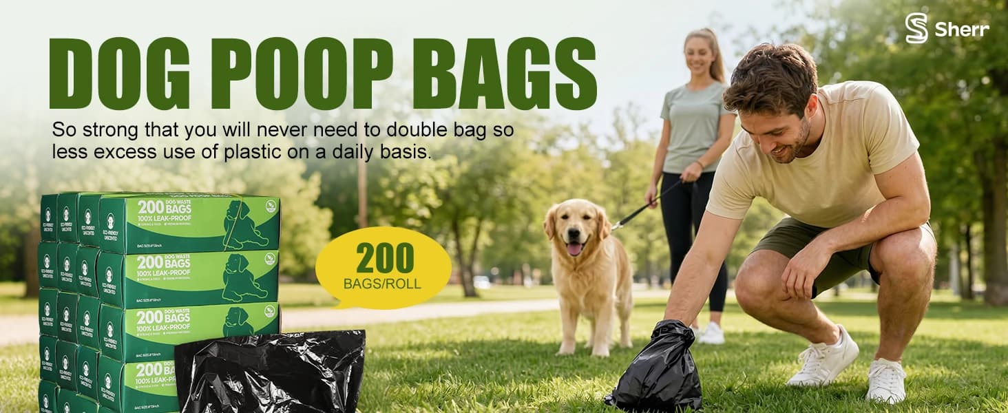 20 Rolls 4000 Ct Dog Poop Bags Leak Proof — product details