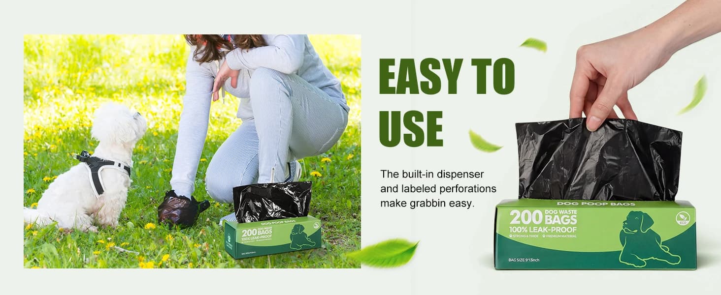 20 Rolls 4000 Ct Dog Poop Bags Leak Proof — product details