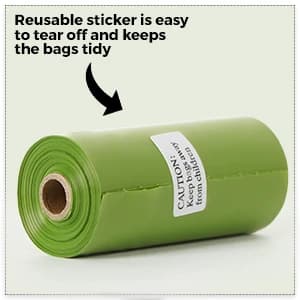Dog Poop Bags Rolls: Extra Thick Leak Proof Easy Tear — 13 x 9 in 1140 Count — collection imagery