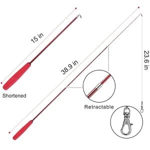 Cat Toys for Indoor Cats — Interactive Cat Toy 2PCS Retractable Wand Toy and 9PCS Cat Feather Toys Refills — collection imagery