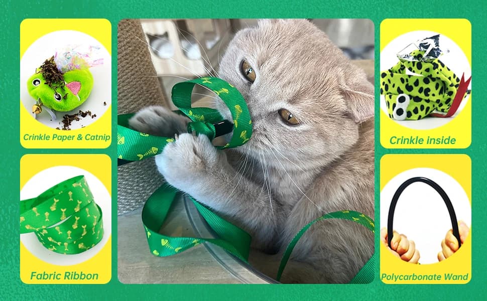 Interactive Cat Toy Wand with Catnip Mouse — product details