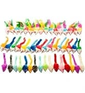 Cat Mice Toy 18-Pack Plush Catnip-Filled Mice Toys for Indoor Cats - Realistic Design — 9 Assorted Colors — collection imagery