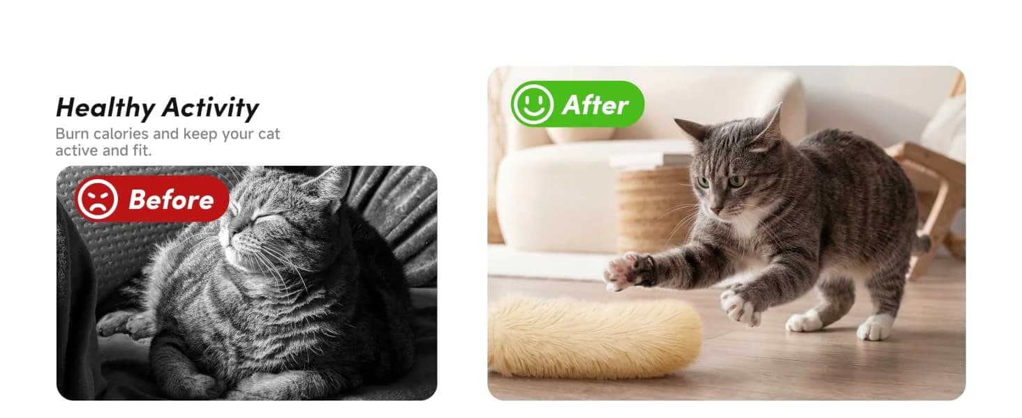 Catnip Cat Toys 4 Pack — Soft Cat Pillow Kicker Toys with Crinkle Sound — collection imagery