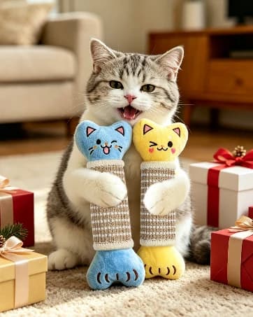 Catnip Cat Toys Pillows for Indoor Kittens Kicker Chew — 9.45 Inches — collection imagery