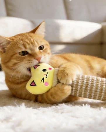 Catnip Cat Toys Pillows for Indoor Kittens Kicker Chew — 9.45 Inches — collection imagery