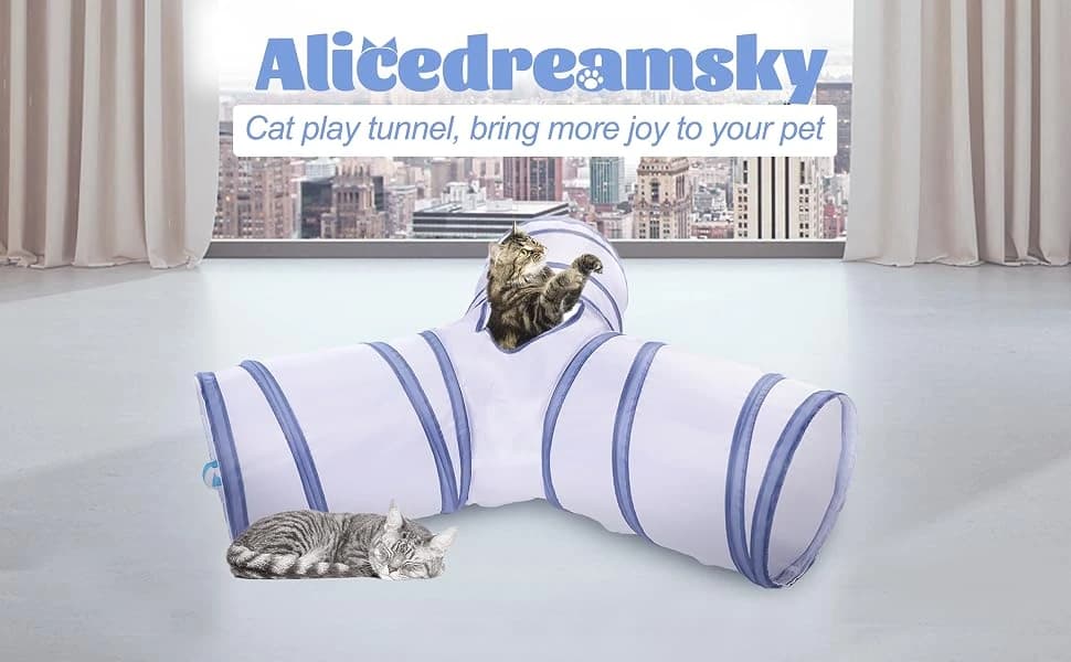 Cat Tunnel — Collapsible Tube with 1 Play Ball Toys — product details