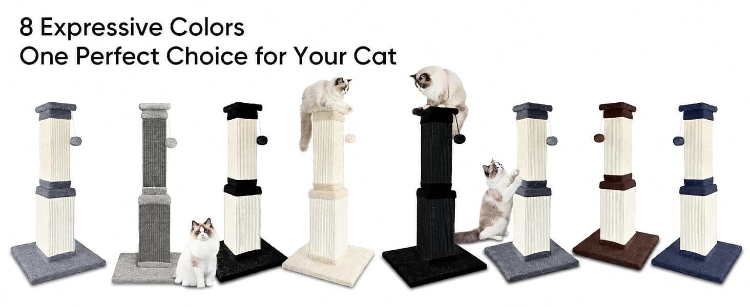 Cat Scratching Post for Indoor Cats — 32Inch Sisal Cat Scratcher — product details