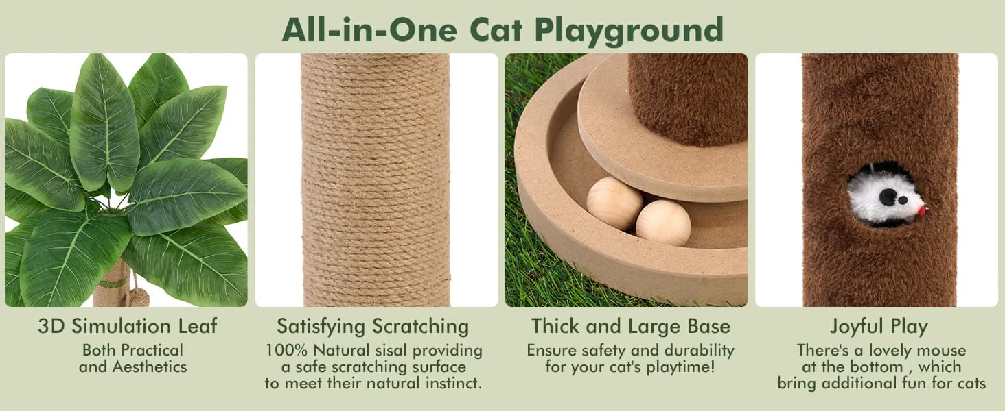 Tall Cat Scratching Post — Cat Toys — product details