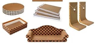 Cat Scratching Board 3 Pack – Reversible Cardboard Scratcher for Indoor Cats — collection imagery