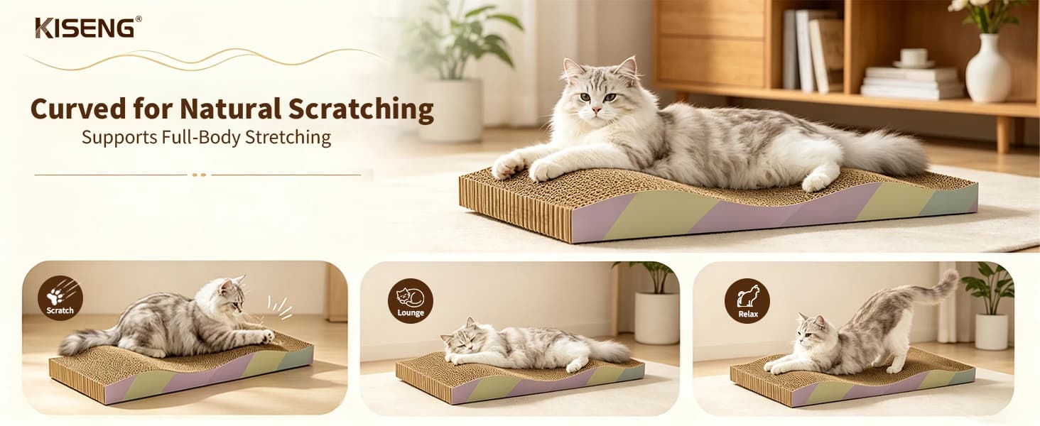 Cat Scratching Board 2-Pack — Reversible Cat Scratcher Pad — product details