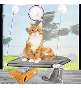 Cat Window Perch — Cat Hammock w/Fleece Blanket Upgraded Screw Suction Cups — collection imagery