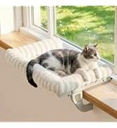 Foldable Cat Hammock for Window (White Bolster Bed — collection imagery