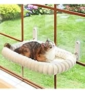 Foldable Cat Hammock for Window (White Bolster Bed — collection imagery