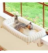 Foldable Cat Hammock for Window (White Bolster Bed — collection imagery