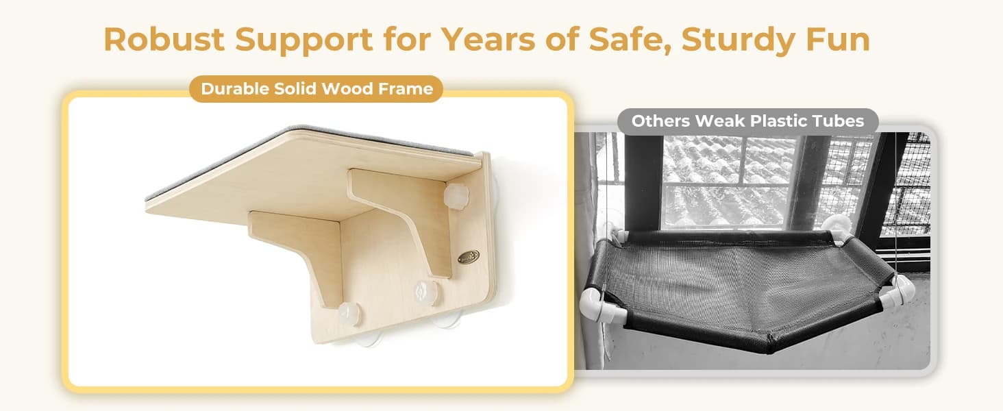 2-in-1 Cat Window Perch and Wall Shelves — product details
