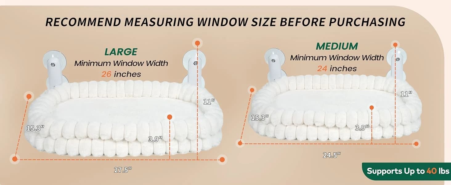 Cat Window Perch for Indoor Cats Hammock for Window with Reversible Cushion — collection imagery