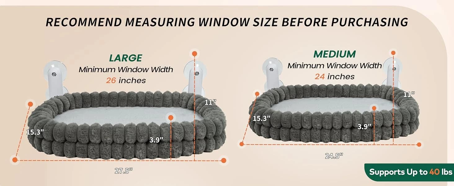 Cat Window Perch for Indoor Cats Hammock for Window with Reversible Cushion — collection imagery