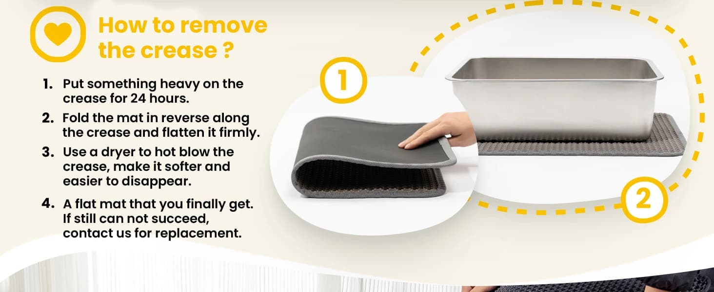 Cat Litter Mat Compact Size 23.6"x14.6" for Small Spaces — Upgrade Waterproof Leakproof Back Layer — product details