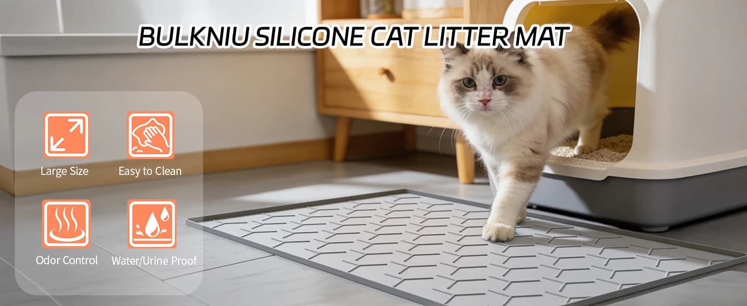 Silicone Cat Litter Mat — 24"x16" — product details