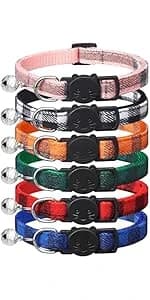 12 Pack Reflective-Breakaway Cat Collars with Bells — product details