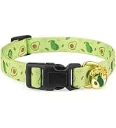 2 Pack Cotton Breakaway Cat Collar with Bell Yellow&Green Flowers Pendant Cute Kitten Cat Collar Suited to — collection imagery