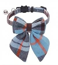 Leather Cat Collar with Bell Breakaway- Adjustable — collection imagery