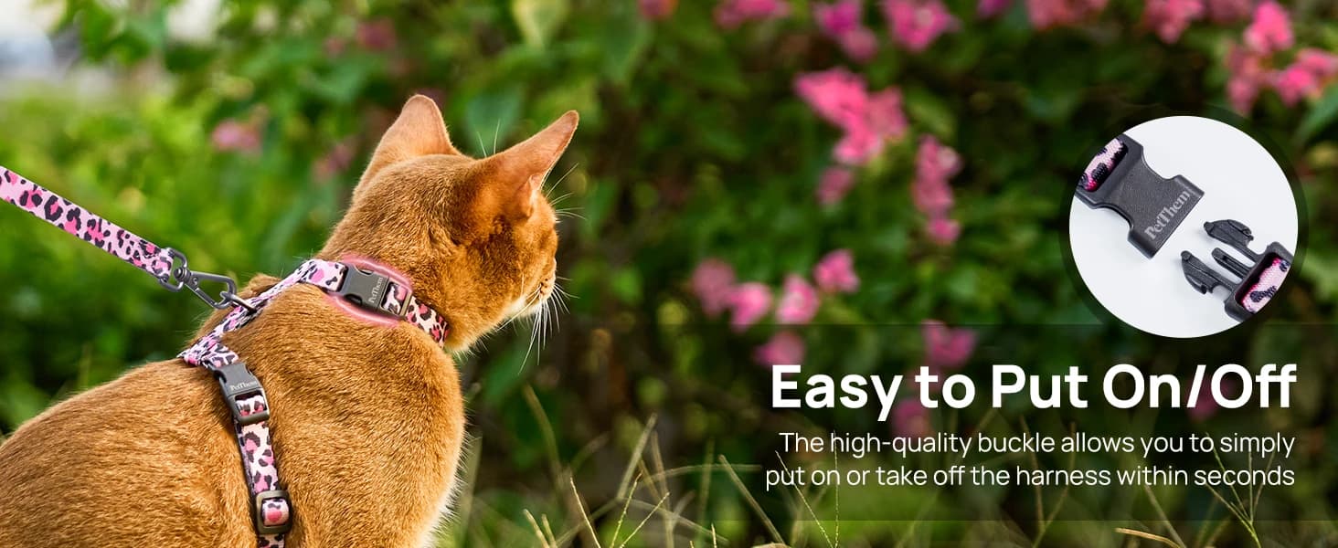 Adjustable Cat Harness and Leash Set — Escape Proof — collection imagery