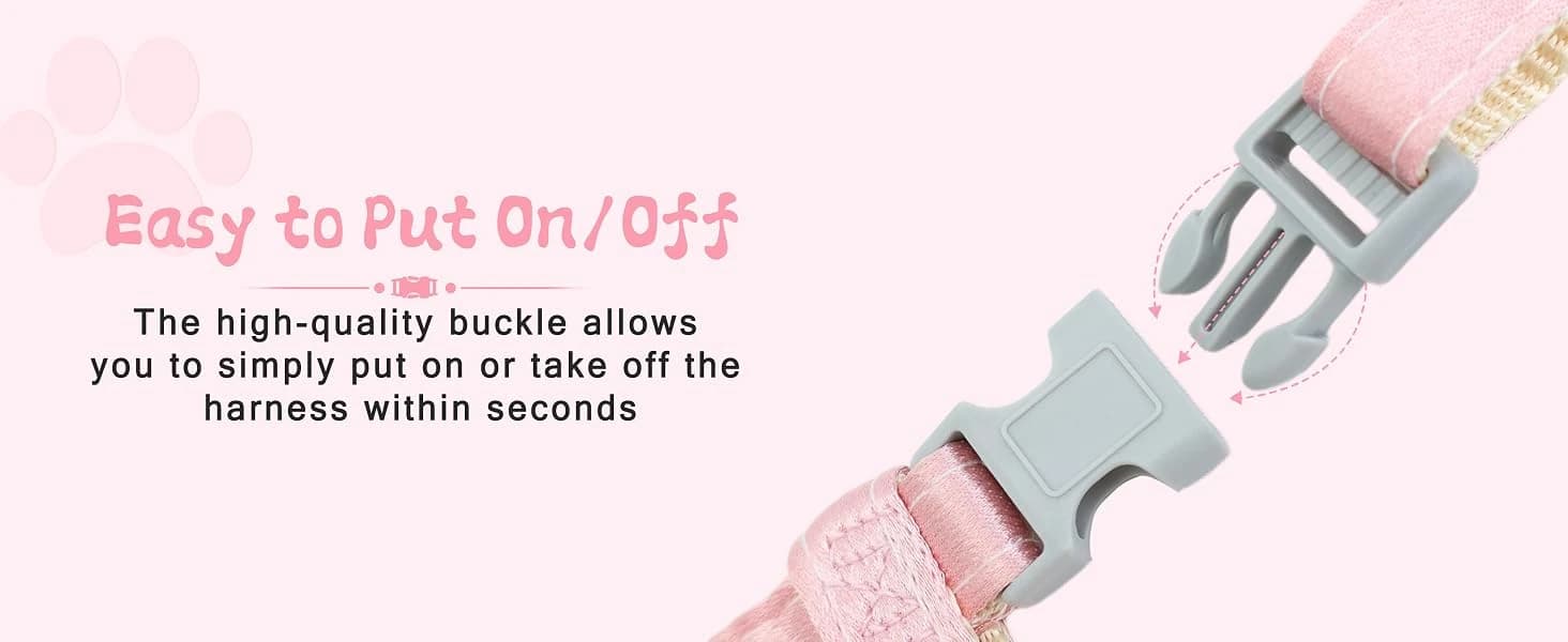 Pink Bow Cat Harness and Leash Set — Escape Proof — collection imagery