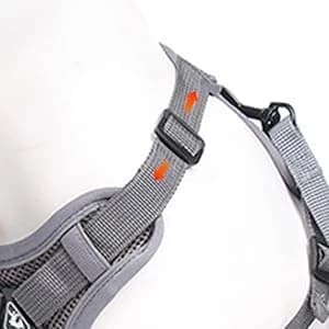 Cat Chest Harness and Leash Set Adjustable Anti-Escape Soft Mesh Cat Vest for Walking Outdoor(Blcak — collection imagery