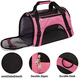 Cat Carrier for Cats Soft-Sided Travel Pet Carrier for Cat with Wooden Padding Board Airline Approved — collection imagery