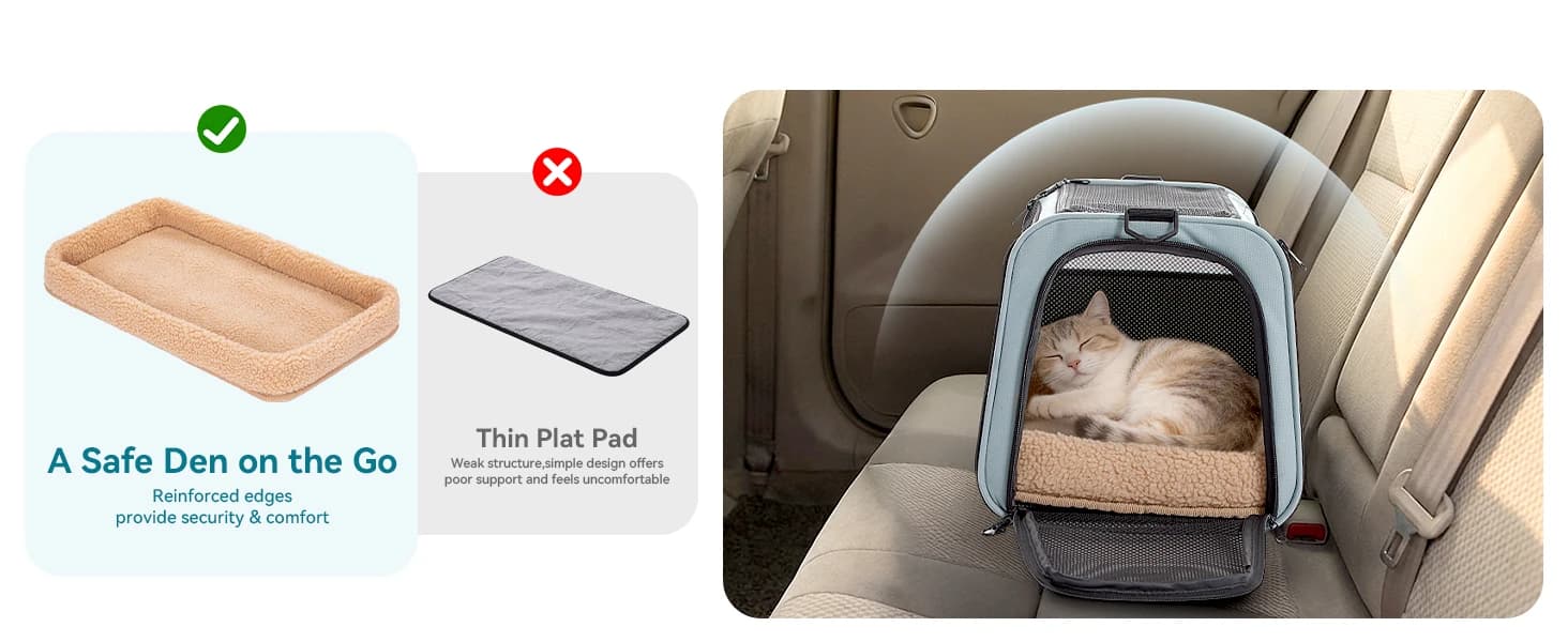 Cat Carrier Soft with Safety Buckles — collection imagery