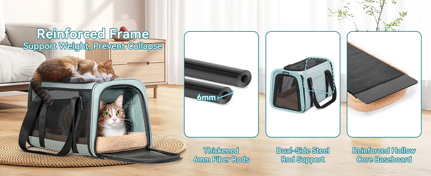 Cat Carrier Soft with Safety Buckles — collection imagery