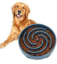 Slow Feeder Dog Bowls for Large Medium Dog Non Slip Maze Puzzle Bowl Pet Slower Food Feeding Dishes Interactive — collection imagery