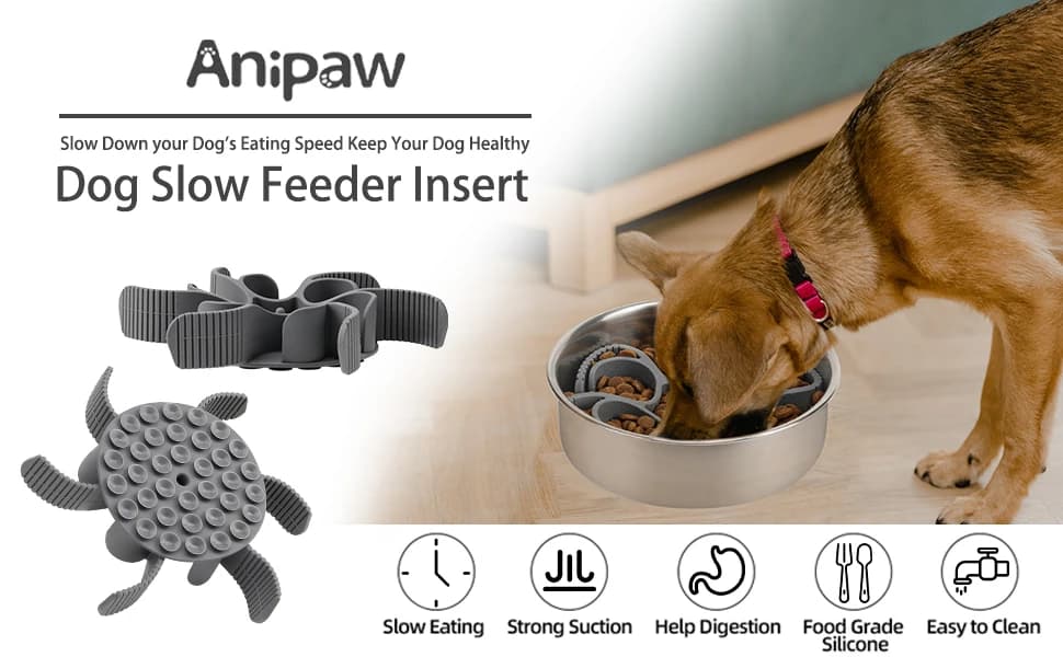 Dog Slow Feeder Bowls — Silicone Spiral Pet Food Feeder Insert to Slow Eating — Why Choose Our Slow Feeder?