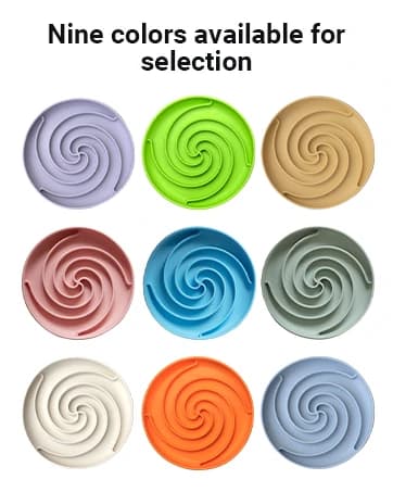 Slow Feeder Dog Bowls, Dishwasher Microwave Safe Silicone Puppy Puzzle Bowl with Non-Slip Design for Eating — collection imagery